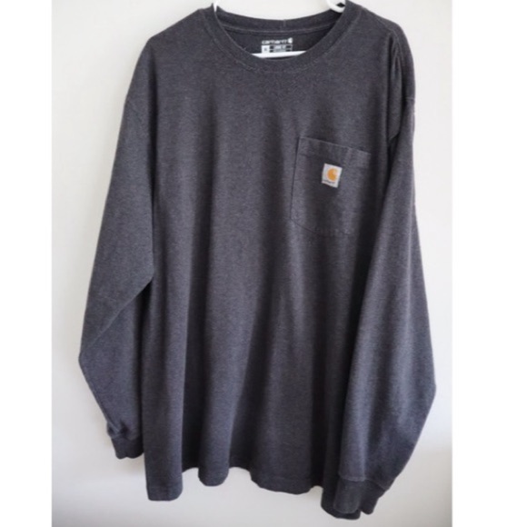 Carhartt Other - Carhartt Men’s Loose Fit Long Sleeve Pocket T-Shirt – XL Heather Black